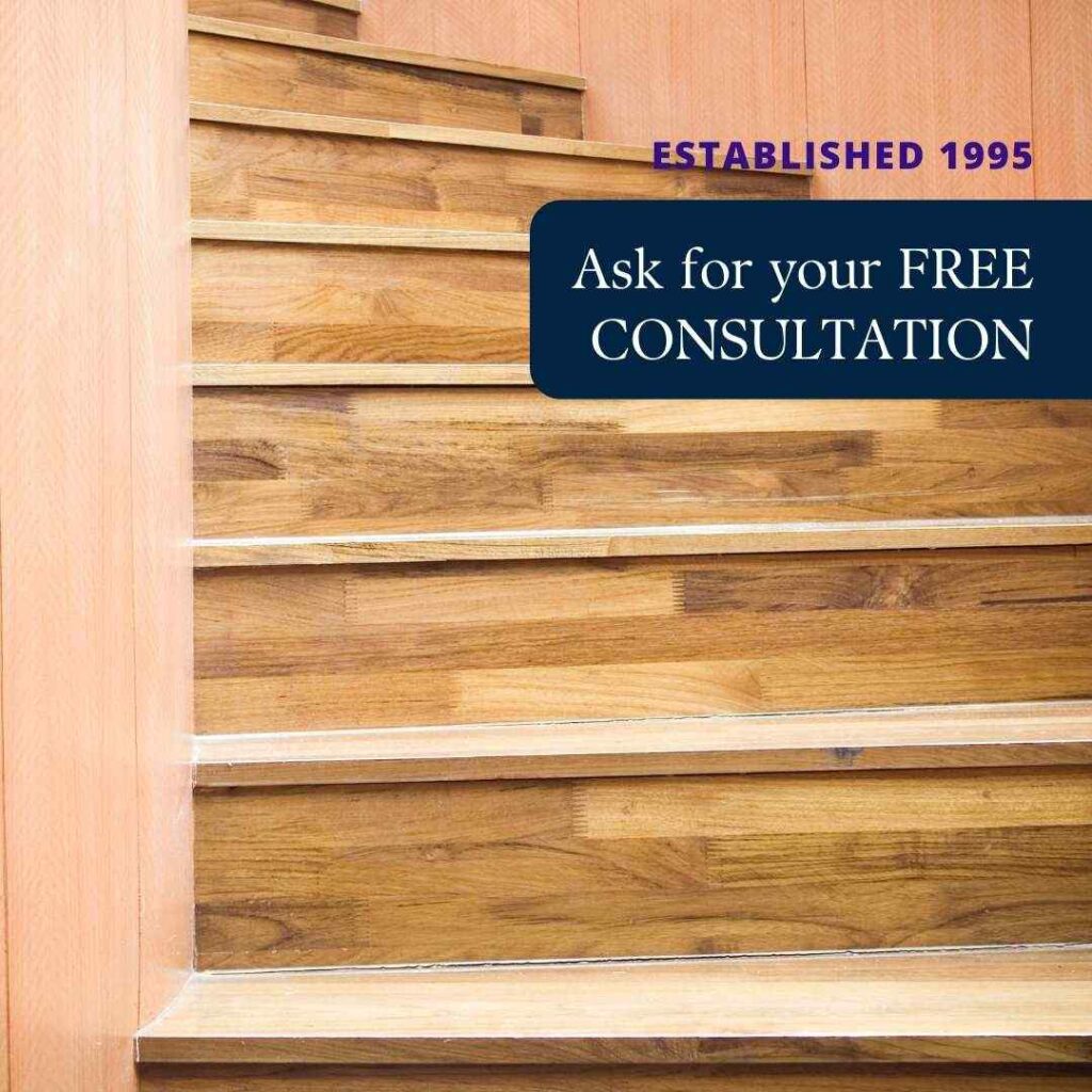 Wood Stairs Sanding