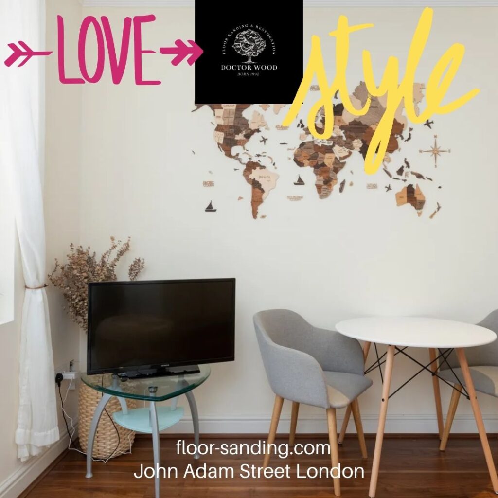 Wood floor sanding in John Adam Street 2