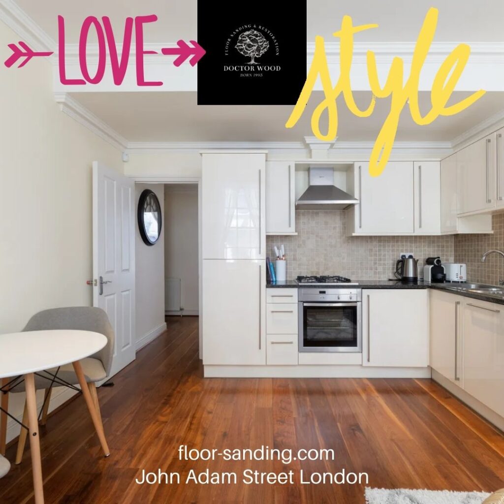 Wood floor sanding in John Adam Street 3