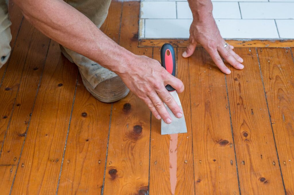 Gap Filling Of Wood Floors​