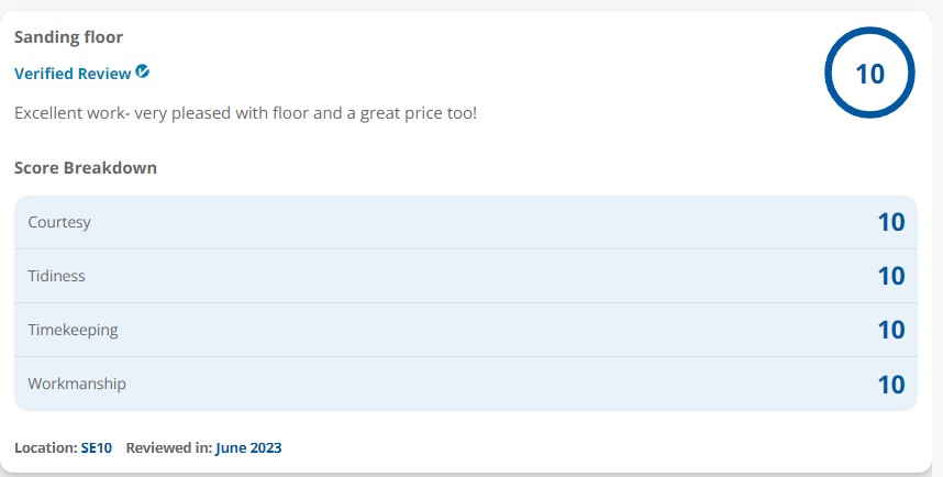 wood floor sanding greenwich