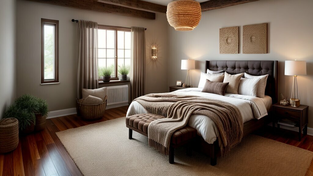 brown bedroom decor