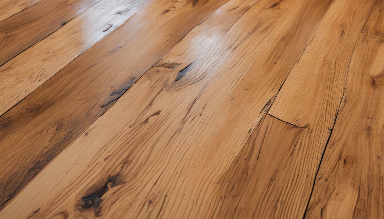 How do I fix water damage on my hardwood floor?