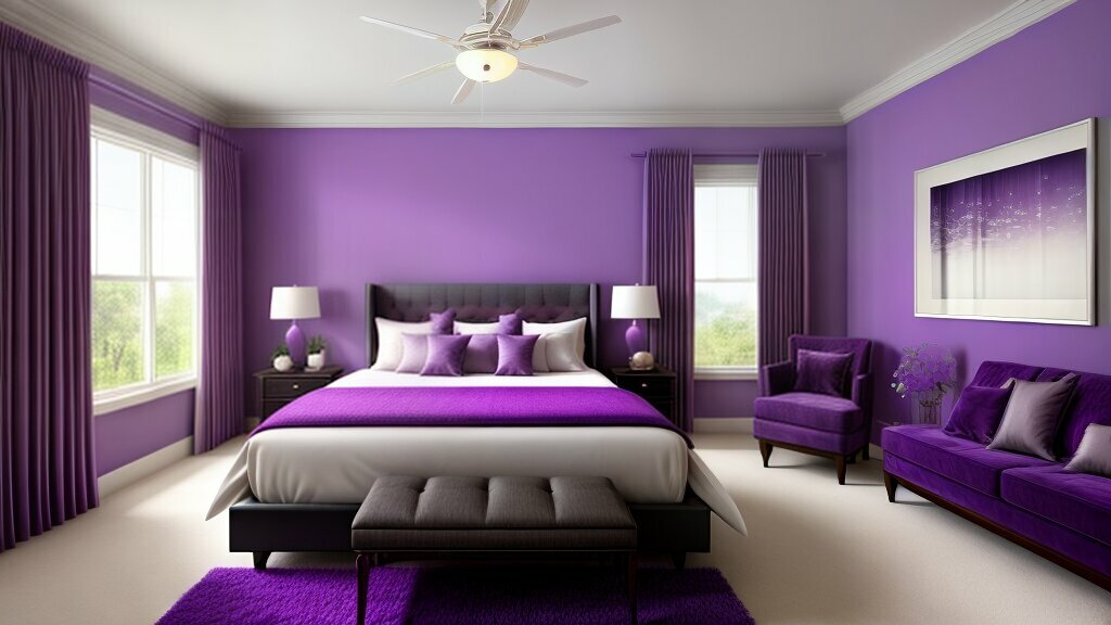 Colour Purple In Interior Design