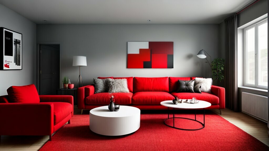 red in interior design