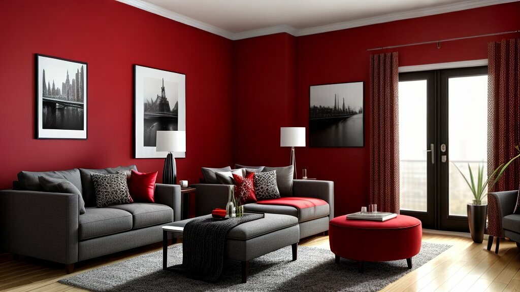 red walls in interior design