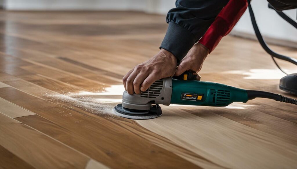 repairing damaged parquet floor