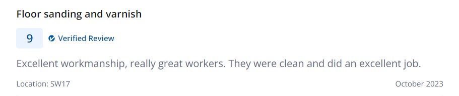 floor sanding london review