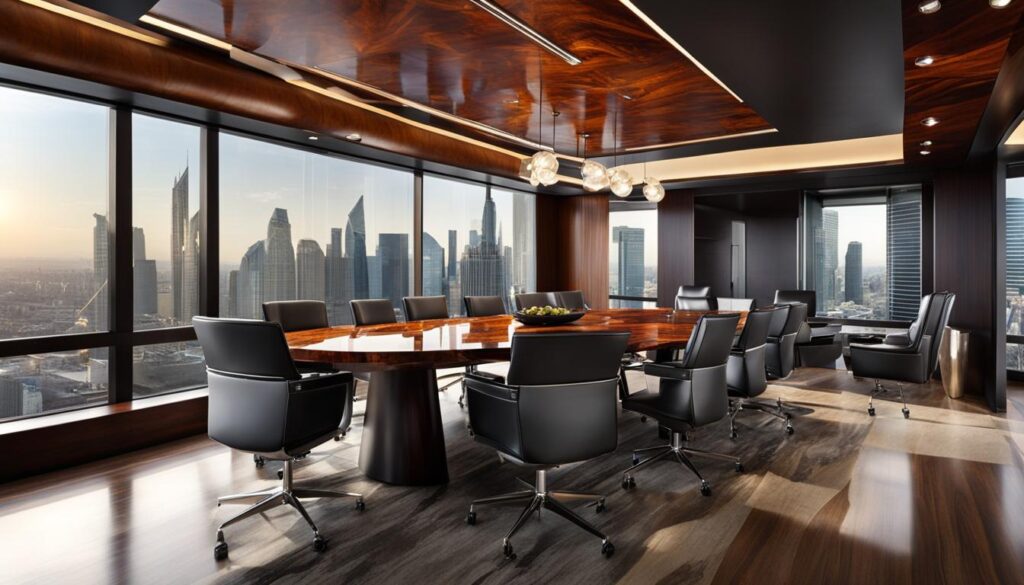 Corporate Design Ideas with Thuya Wood Furniture