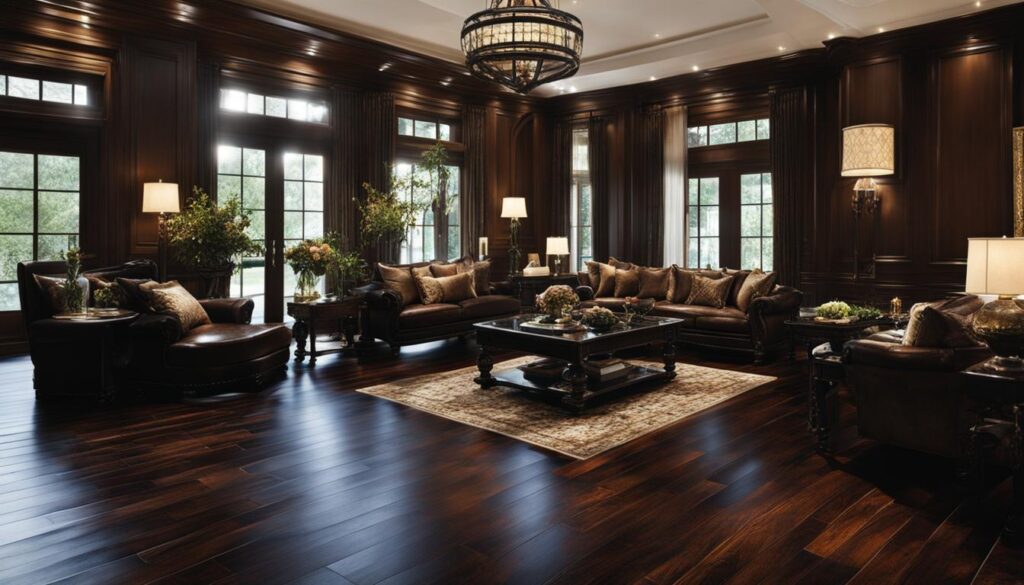 Dark Stained Wood Floors in Classic Homes