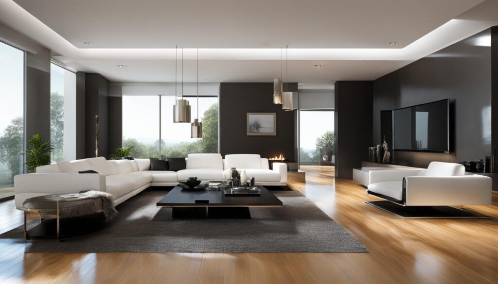Reflective Wood Floors in Modern Spaces