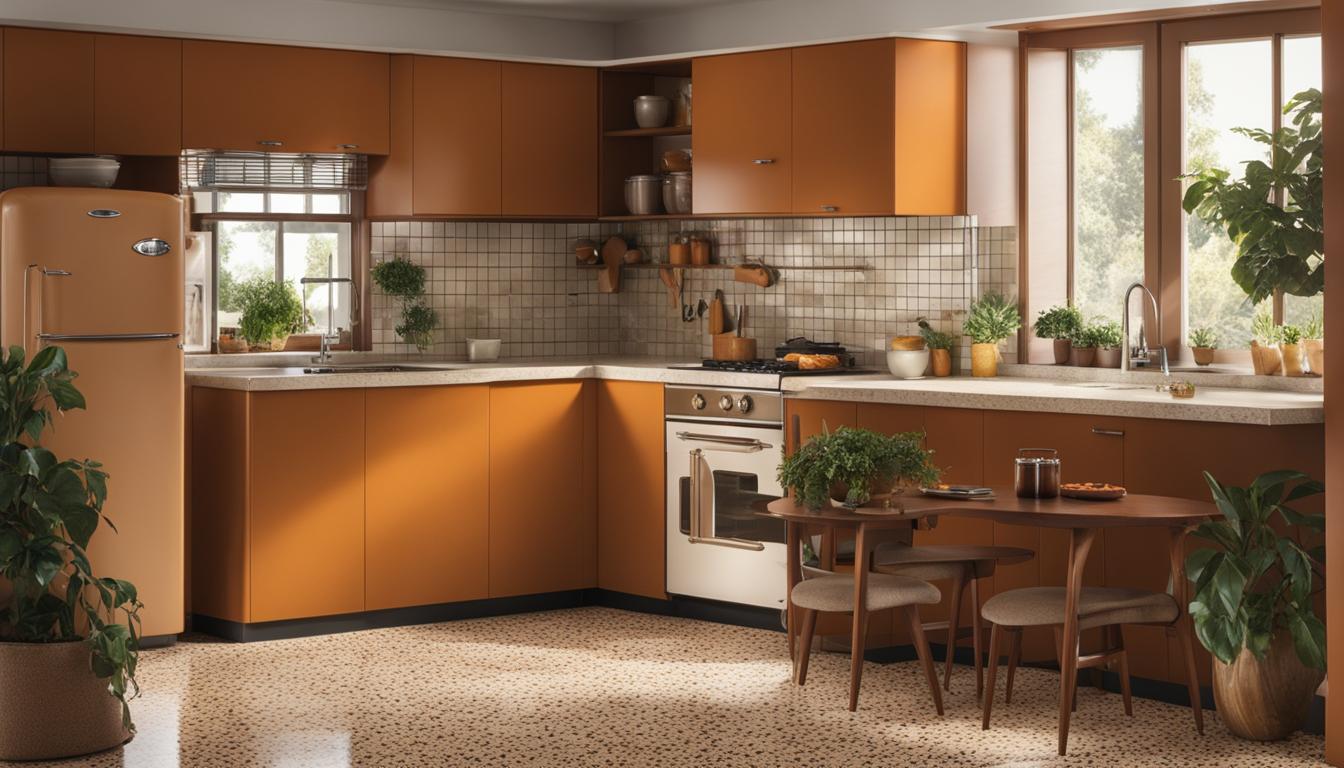 Retro Revival: Terrazzo and Wood Floors in Vintage Kitchens