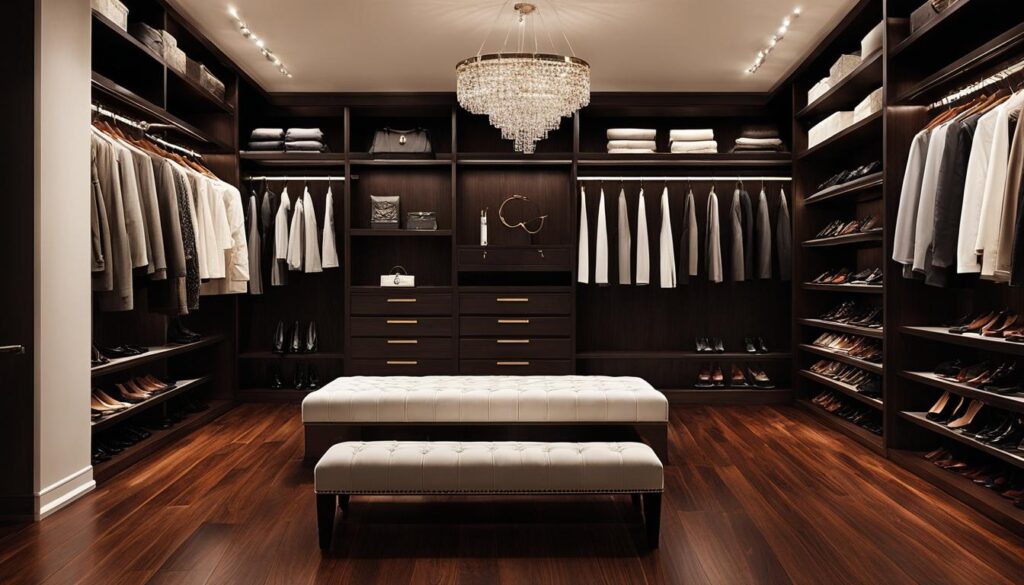Runway-Inspired Wood Floors in Closets