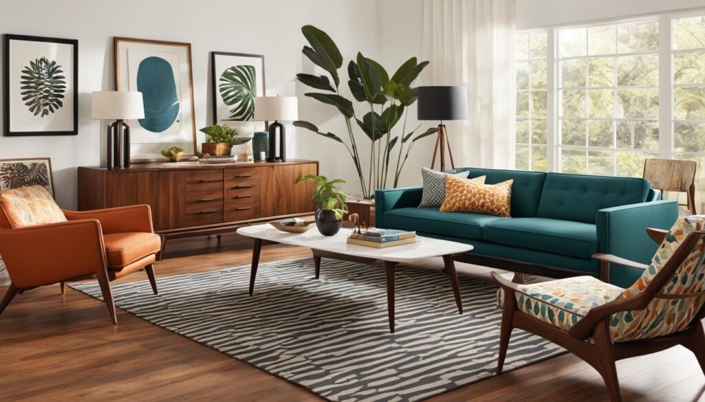Wood Floors in Retro Living Rooms