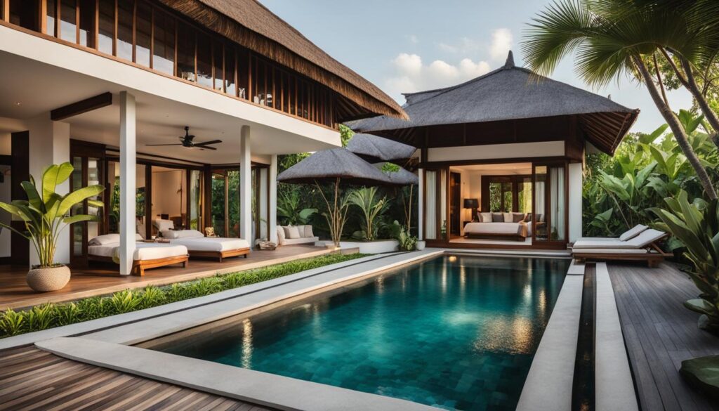beachfront villa in Bali