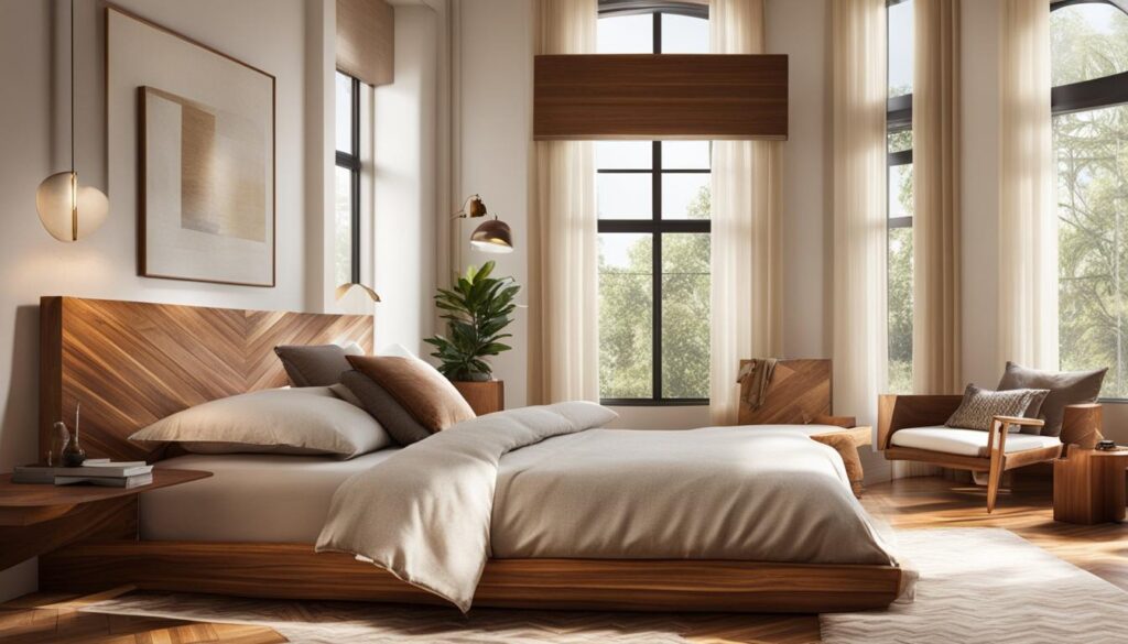 chevron wood floors in bedrooms
