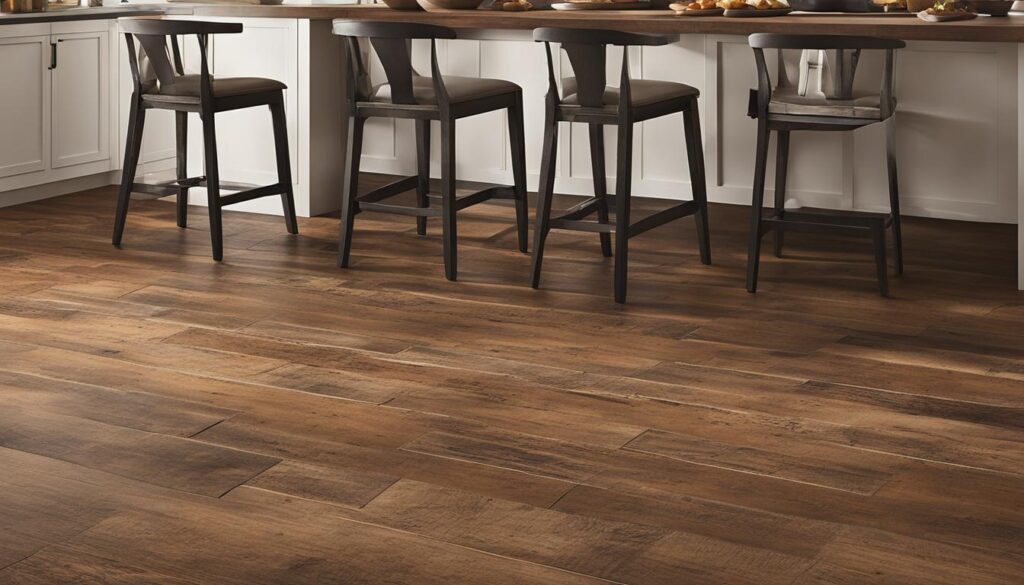 installing distressed wood floors in kitchens