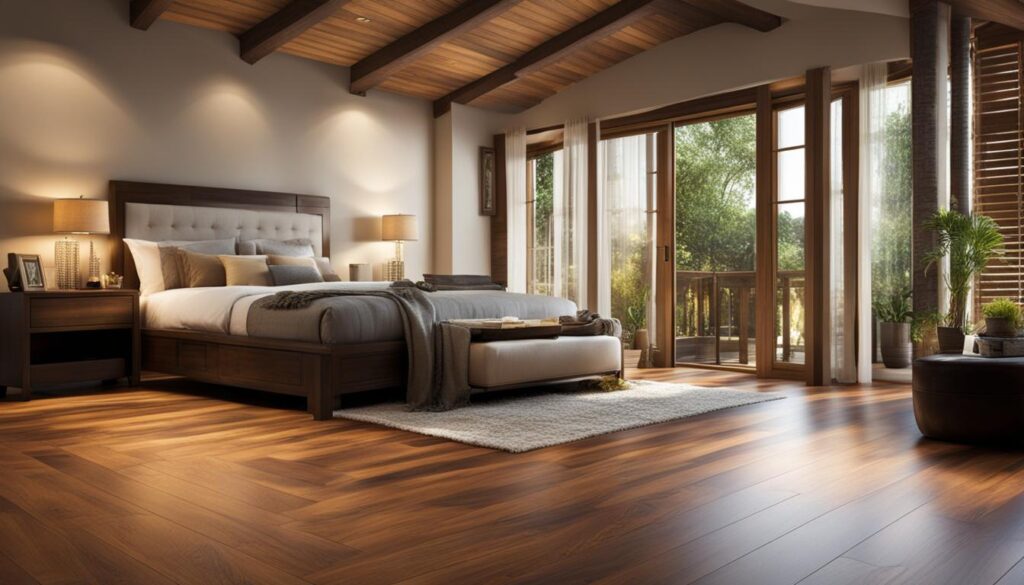 multi-toned wood flooring