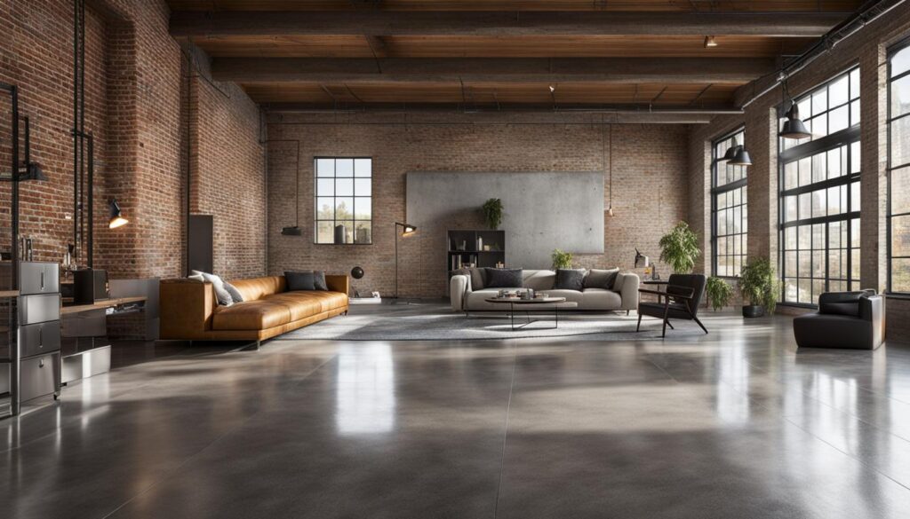polished concrete flooring