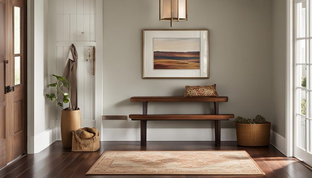 warm entryway design