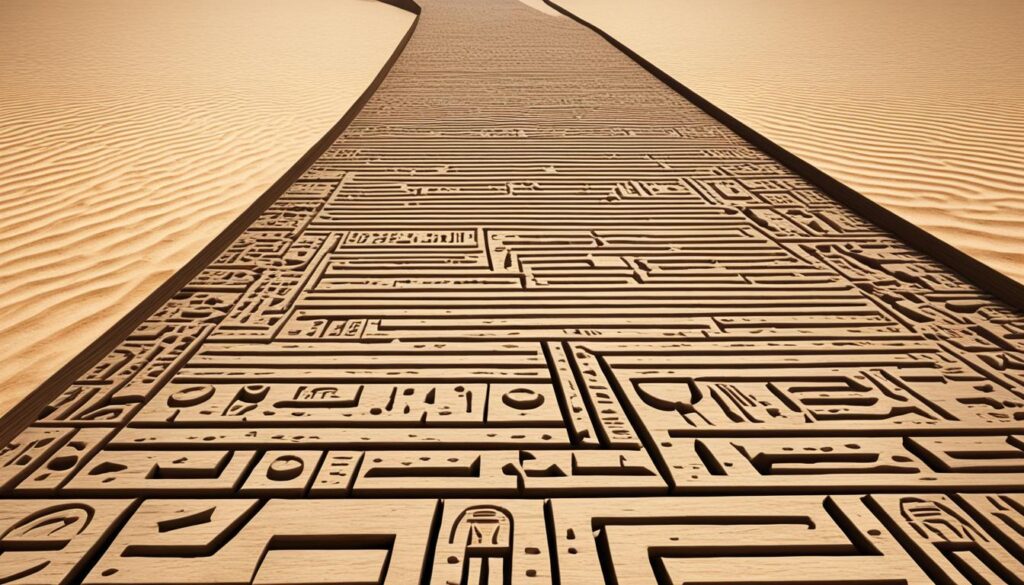 ancient wooden flooring in Egypt