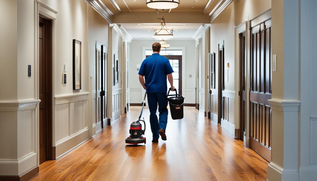 hardwood floors in high-traffic areas