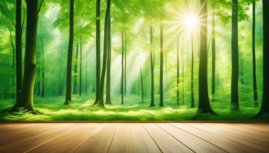 What Shades of Green Enhances a Wooden Floor With a Light Tone