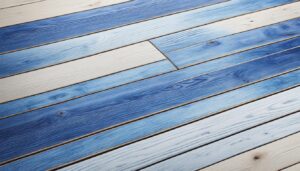 What Shades of Indigo Enhances a Wooden Floor With a Light Tone