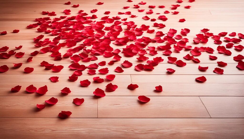 What Shades of Red Enhances a Wooden Floor With a Light Tone