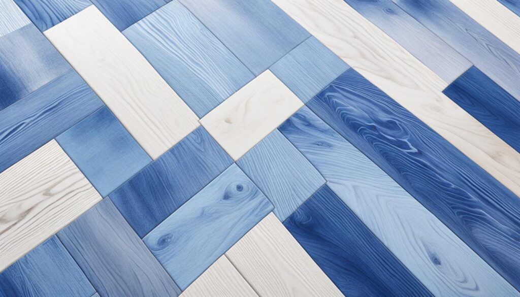 design inspiration for indigo and light wood