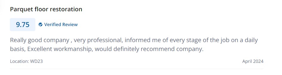 parquet floor restoration London