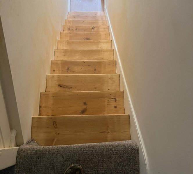 Sanding Wood Stairs London SE24 After